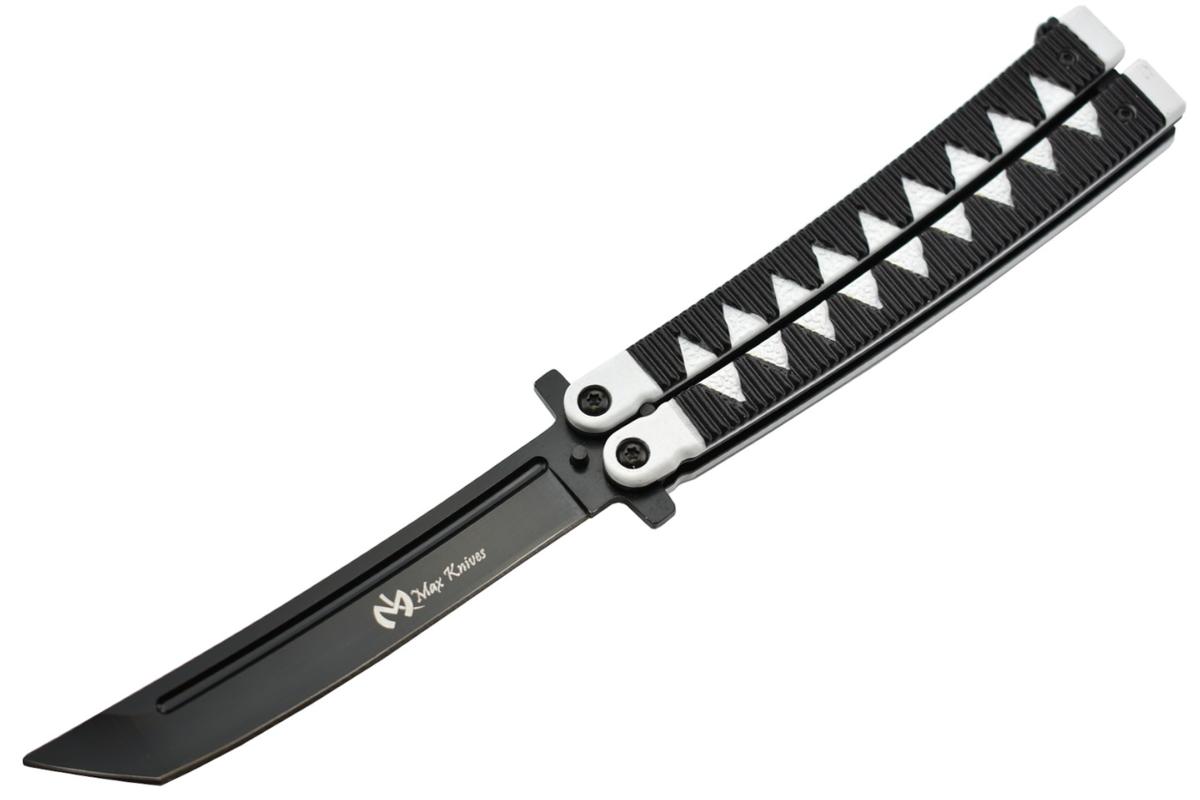 Couteau papillon Maxknives Japonais P46B noir lame 10.5 cm