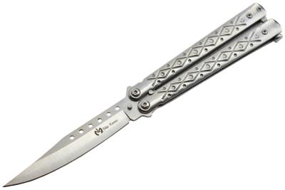 Couteau papillon Maxknives P50S silver lame 9.8 cm 