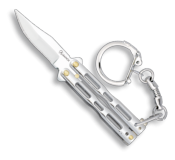 Porte-clés couteau papillon 02180-C chrome