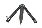 Couteau papillon Maxknives P38B lame 8 cm noir