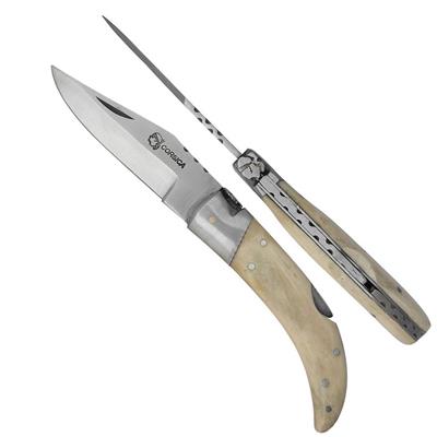 Couteau pliant Pittuda 30153 lame 10 cm manche en os