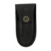 Etui en cuir noir 11 cm réf 34040 pour couteaux pliants Laguiole