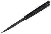 Couteau papillon Maxknives P50B noir lame 9.8 cm 