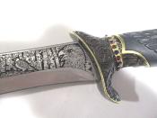 Couteau de collection PETITE SIRENE Tole-10 Impérial lame 18 cm