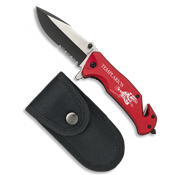 Couteau pliant tactique ALBAINOX TEMPLIERS rouge lame 8.3 cm