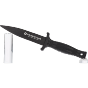 Couteau entraînement K25 noir 32191 lame 12.5 cm