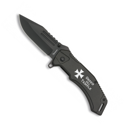 Couteau pliant ALBAINOX 19909GR197 noir lame 9 cm