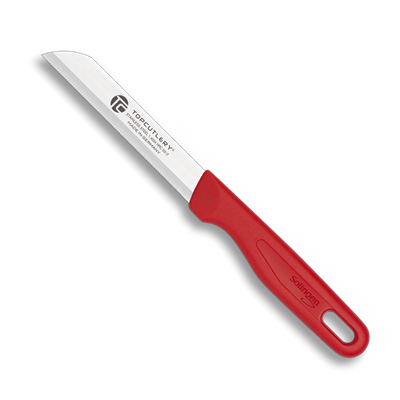 Couteau de cuisine micro tranchant rouge