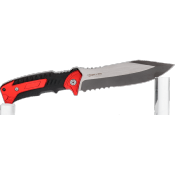 Couteau tactique K25 rouge/noir 32268 lame 14 cm
