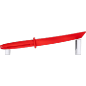 Couteau entrainement K25 rouge 32413 lame 18.4 cm