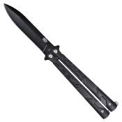 Couteau papillon SCK-CW-089 noir lame 9.6 cm