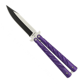 Couteau papillon Albainox violet 02154 lame 10 cm