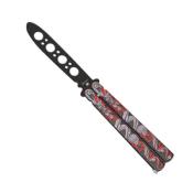Couteau papillon d’entrainement Albainox 02210 Serpent rouge