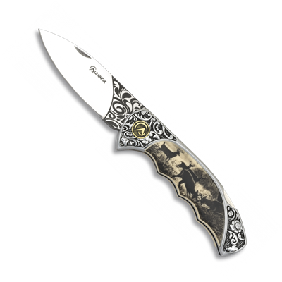 Couteau pliant décor CERF 18008 lame 8,3 cm