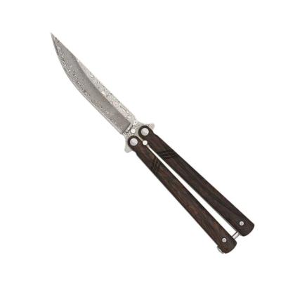 Couteau papillon Albainox 02255 lame damas bois noble