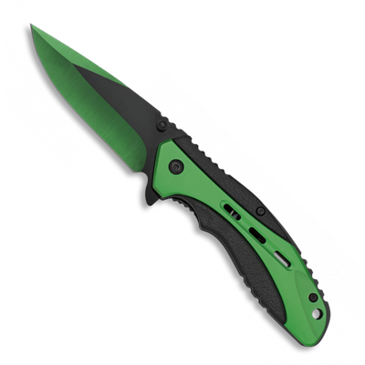 Couteau pliant automatique Albainox 18433-A Vert Lame 8.3 cm