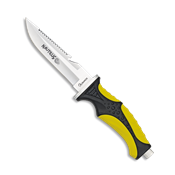 Couteau de plongée sous-marine NAUTILUS jaune 32350 lame 11.5 cm