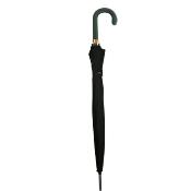 Parapluie épée poignée en cuir naturel vert