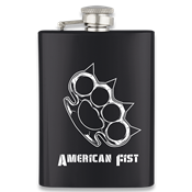 Flasque inox BARBARIC 40125GR4221 225 ml noire - American Fist