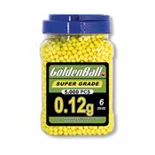 Pot de 5000 billes PVC Golden Ball 0.12 gr 6 mm