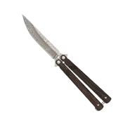 Couteau papillon Albainox 02255 lame damas bois noble