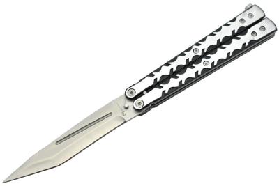 Couteau papillon Maxknives P27S silver lame 10 cm 