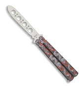 Couteau papillon d’entrainement Albainox 02210 Serpent rouge