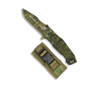 Couteau pliant tactique MOHICAN-3 camo vert K25 19542 lame 7.2 cm