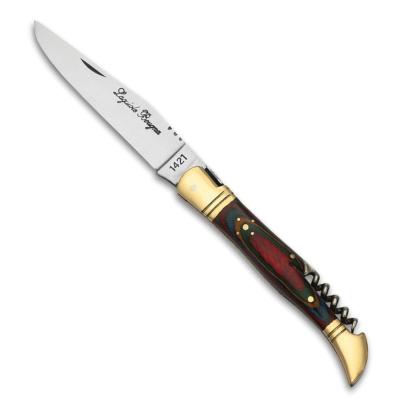 Couteau Laguiole Bougna 5372 collection multicolore lame 10.5 cm – tire-bouchon