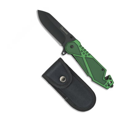Couteau pliant tactique ALBAINOX 19748 vert lame 8.6 cm