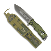 Couteau tactique K25 DROW-I 32173 vert lame 12 cm