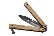 Couteau papillon Maxknives P41M marron lame 8 cm