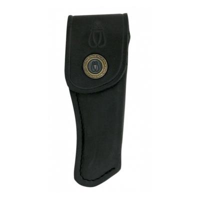 Etui en cuir noir 11 cm réf 34016 pour couteaux pliants Laguiole