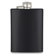 Flasque  alcool acier inox BARBARIC 225 ml noire