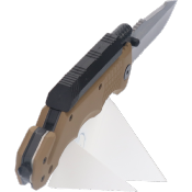 Couteau pliant tactique avec lampe K25 19540 lame 9 cm