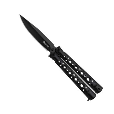 Mini couteau papillon Albainox 02225 noir lame 7.3 cm