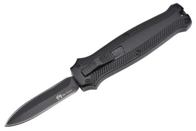 Petit couteau automatique OTF Maxknives  noir lame 5 cm double tranchant